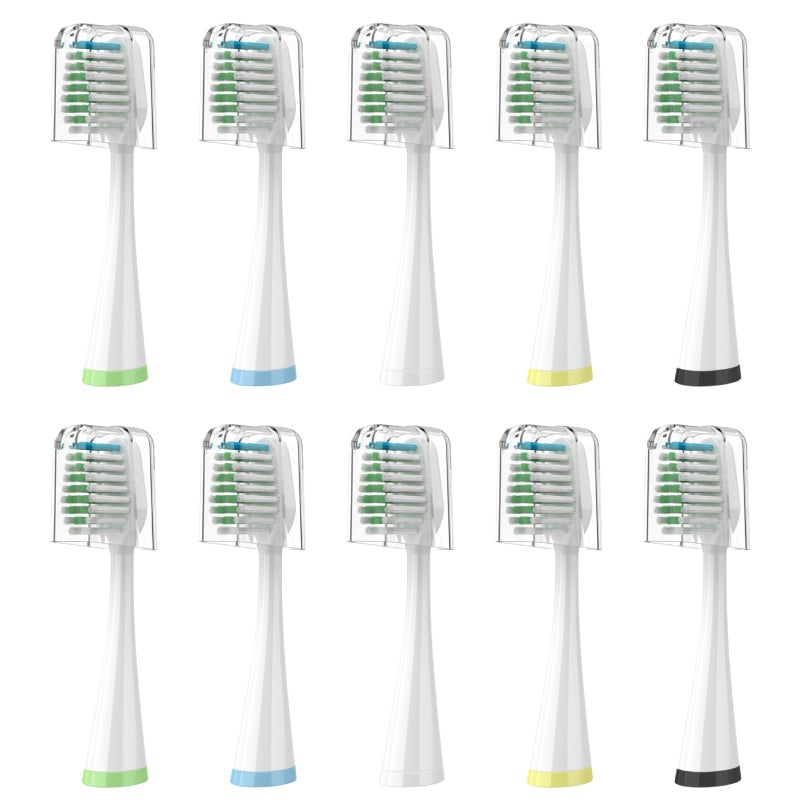 Replacement Toothbrush Heads for Waterpik Complete Care 5090 CC01WP861 with Covers 10 Count White